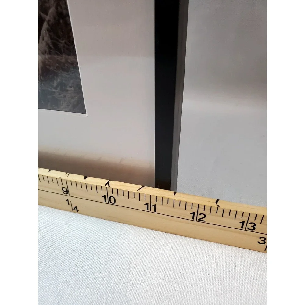 Set of 2‎ Modern Black Square Wall Frames w/ White Matting (11.5